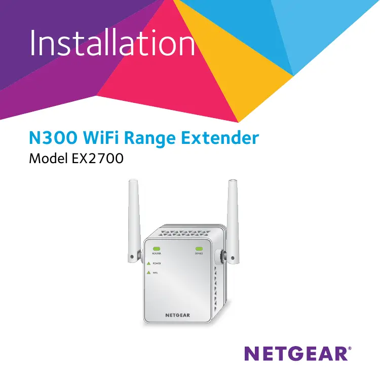 Netgear WiFi Extender N300 Setup